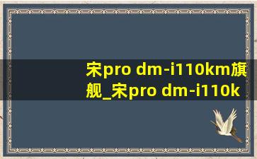 宋pro dm-i110km旗舰_宋pro dm-i110km旗舰版是不是四驱